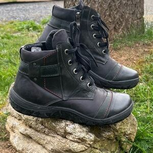 Krisbut Leather Waterproof Wool Lined Boots